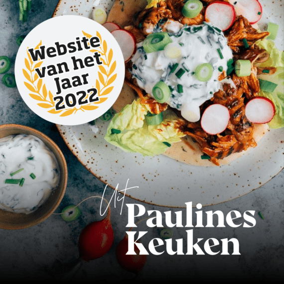 Winnaar Website van het Jaar 2022 in de categorie Food & Beverages: UitPaulinesKeuken