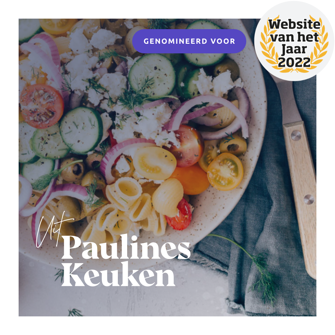 Uit Paulines Keuken kanshebber Website van het Jaar award 2022