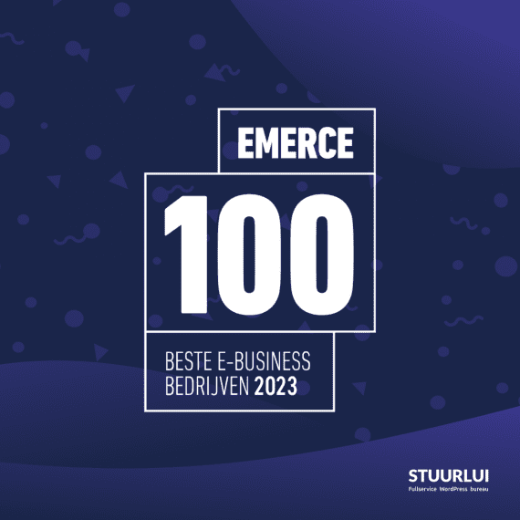 Emerce 100 2023 prestatie van Stuurlui voor: "digital agency specialized"