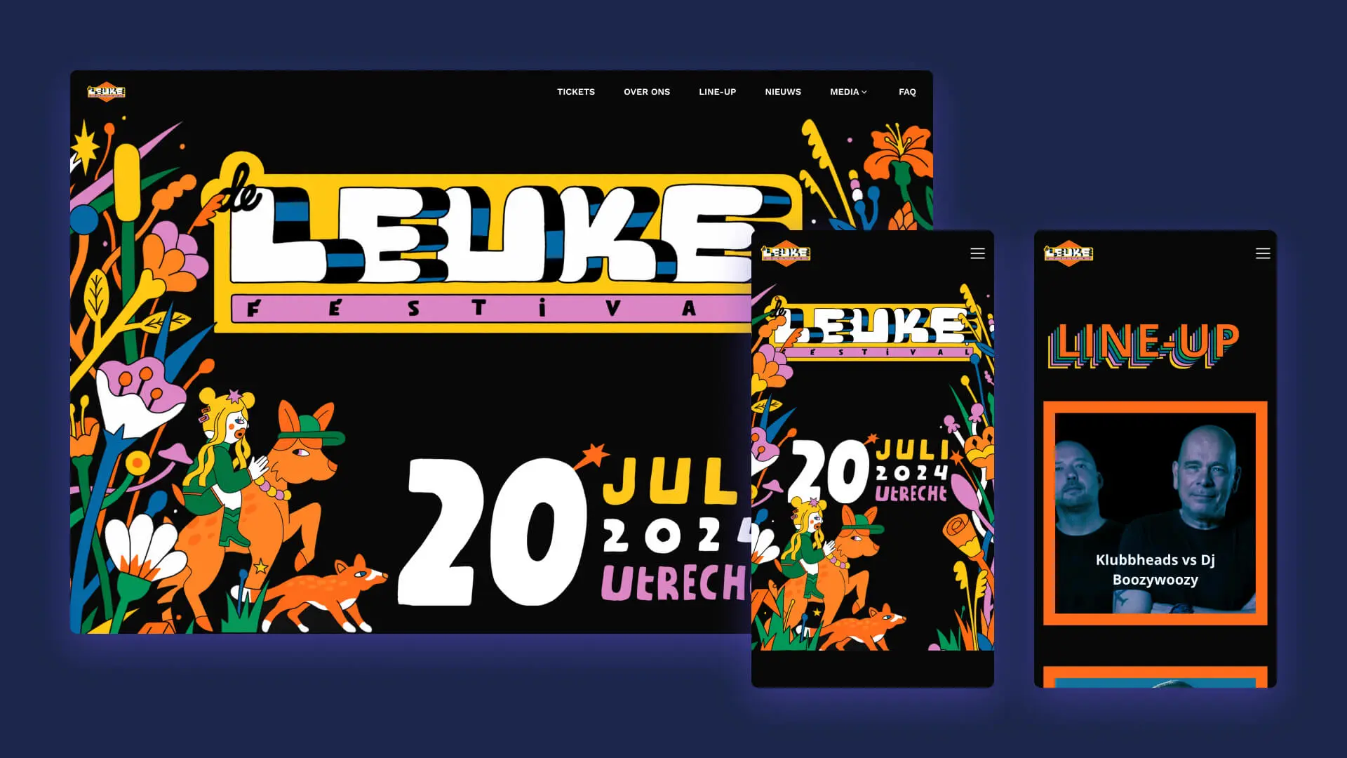 Website laten maken voor De Leuke Festival