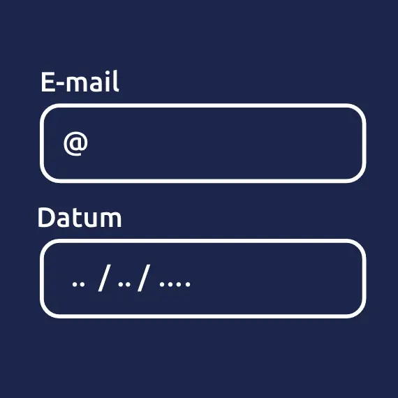 WCAG 2.2 webrichtlijnen 1.3.5 Geef formuliervelden de juiste invoertypes