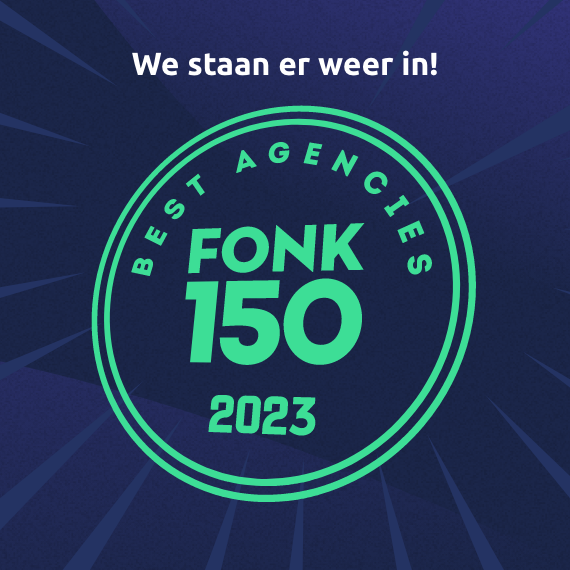 Stuurlui staat voor de 5e keer in de FONK150 beste bureaus van Nederland!