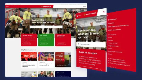 WordPress website laten bouwen - voorbeeld van de Brandweer