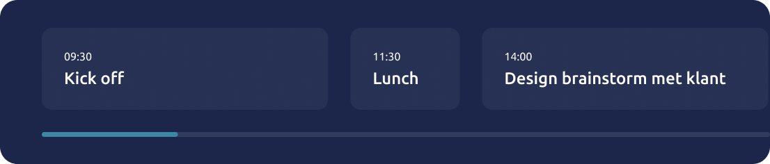 weekplanning: dinsdag