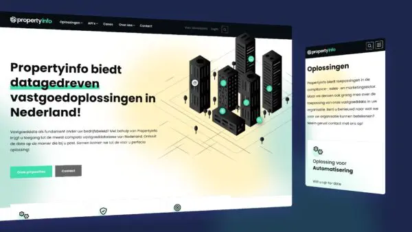 Propertyinfo website hero gedeelte