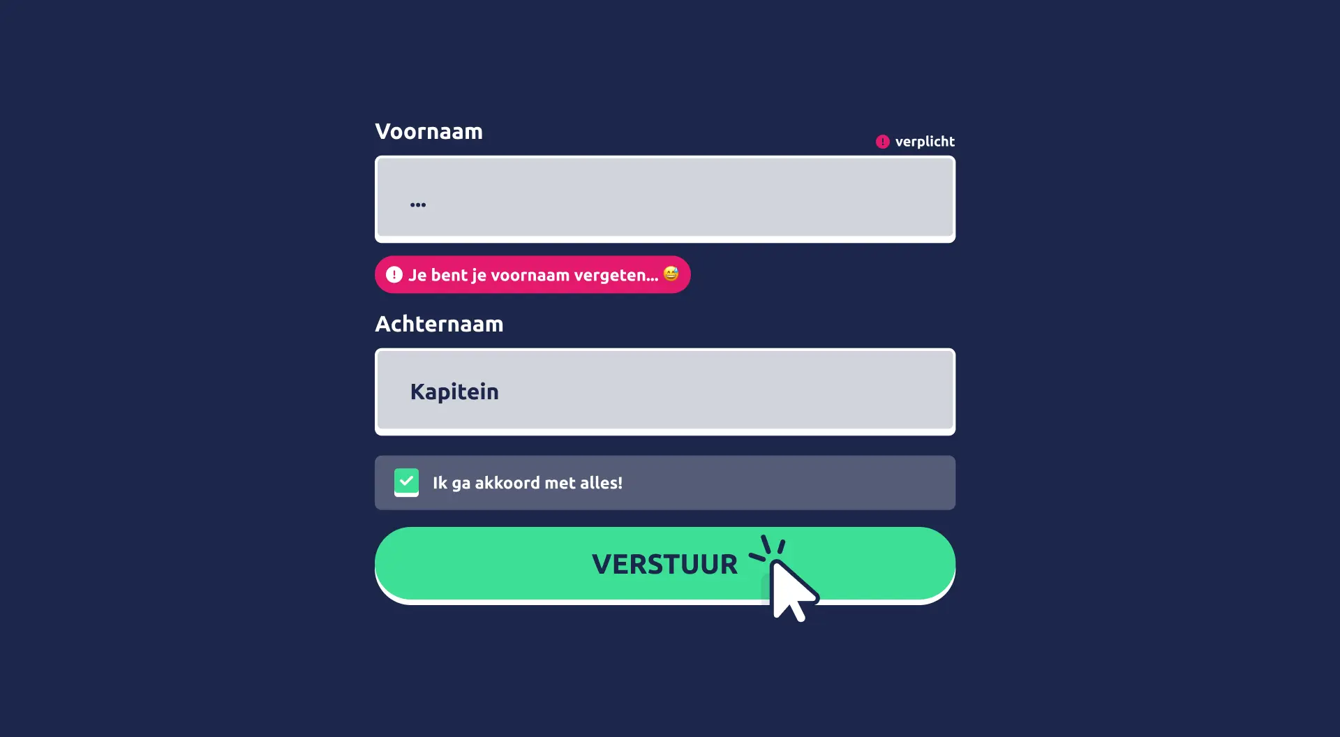 Webdesign trend 1: toegankelijk formulier ontwerp