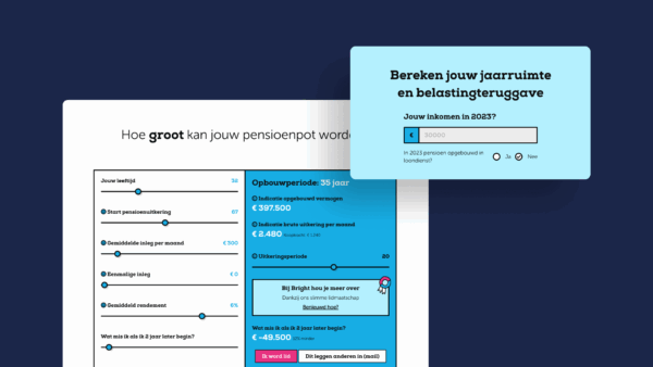BrightPensioen website case slide 2