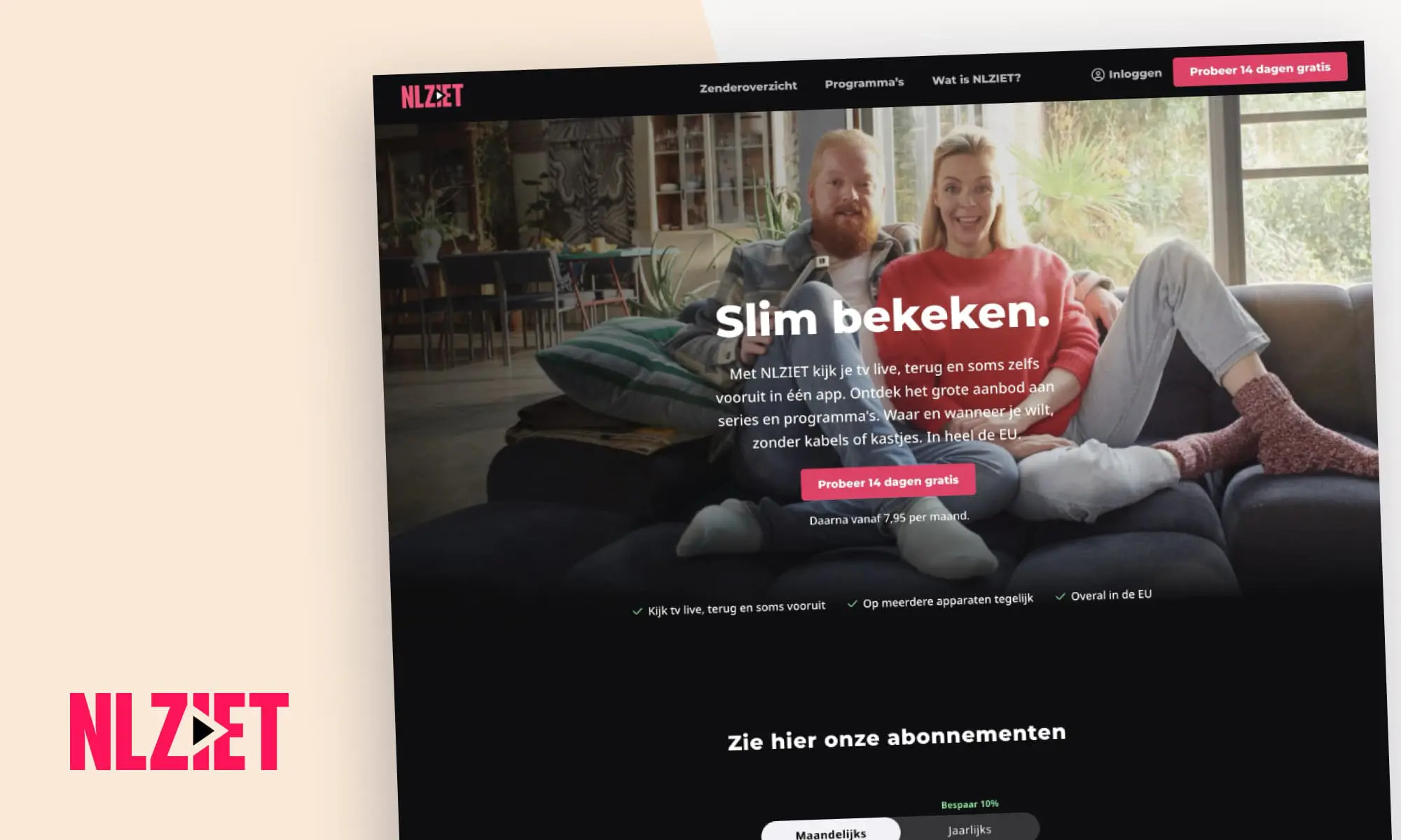 Website van het jaar 2025 genomineerde NLZIET