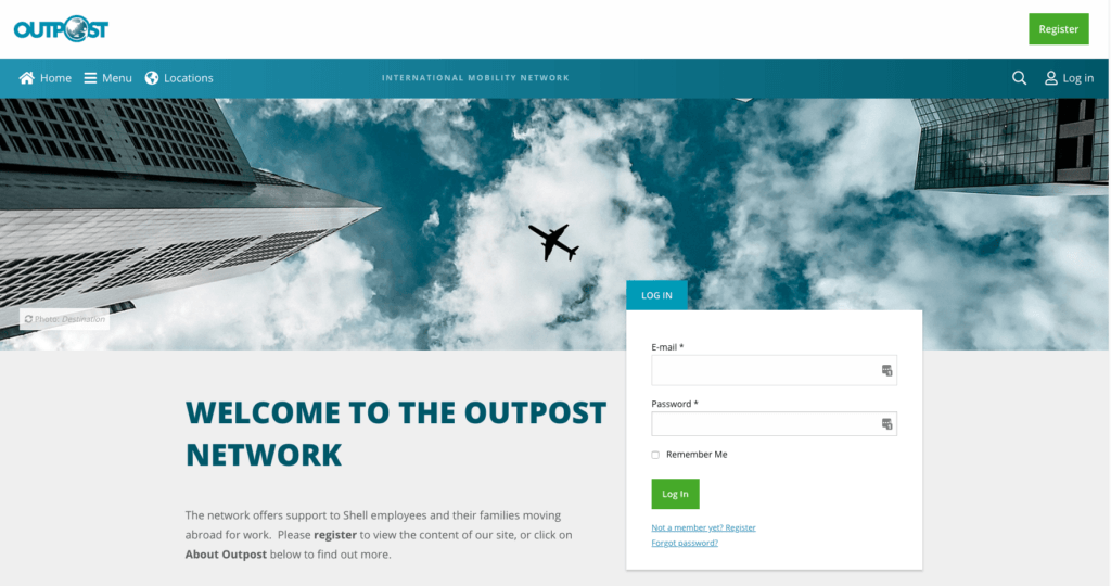 Screenshot Global Outpost Services WordPress 2