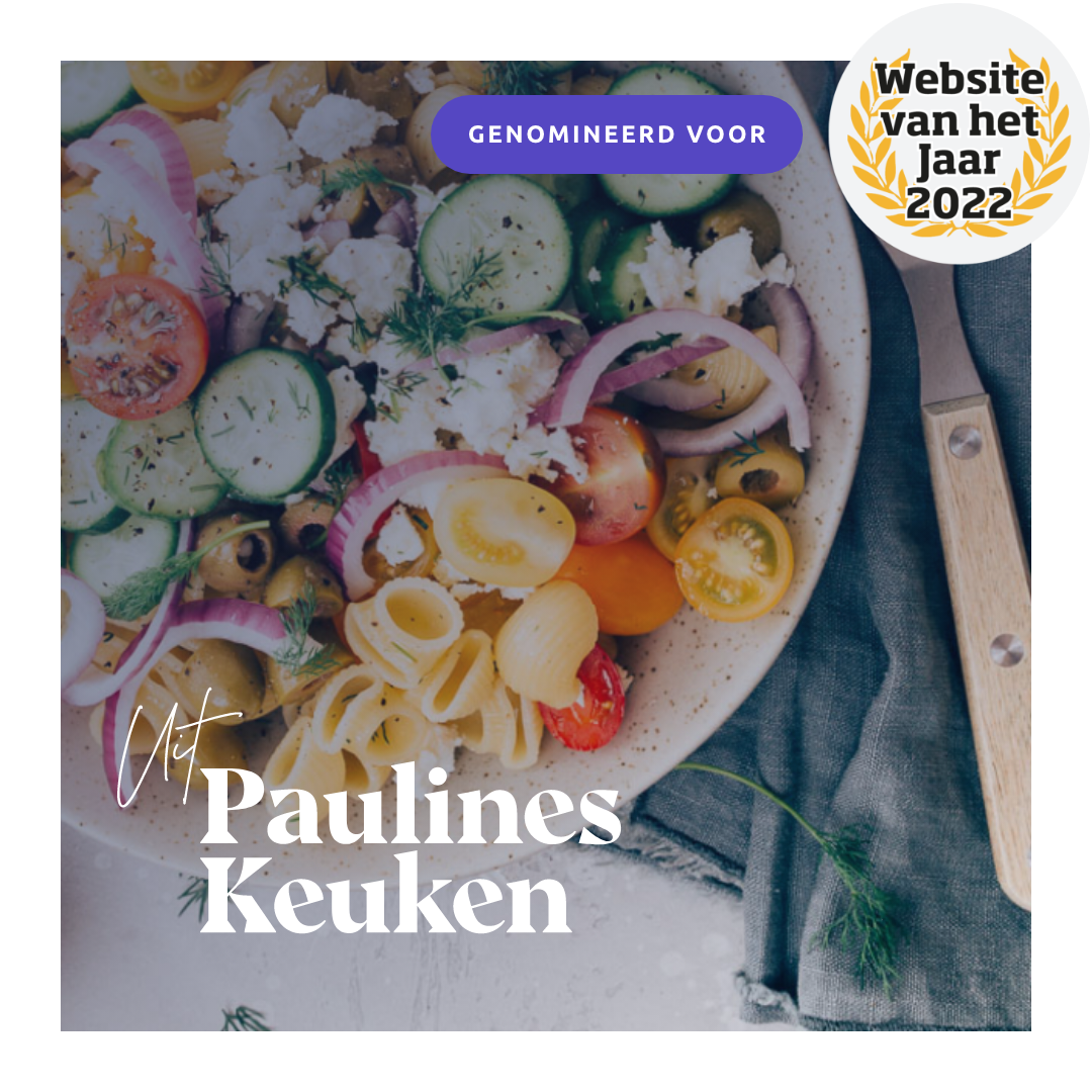 Uit Paulines Keuken kanshebber Website van het Jaar award 2022