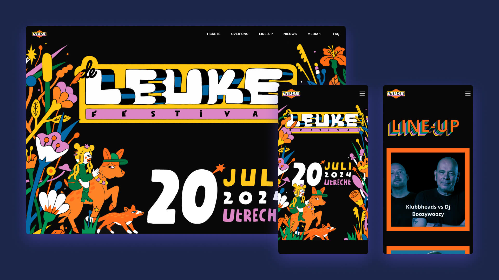 Website laten maken voor De Leuke Festival