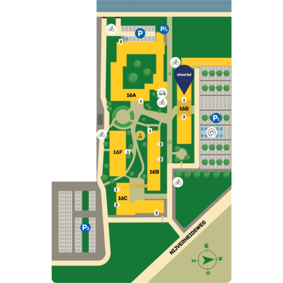 Plattegrond van Campus Werkspoor - Stuurlui