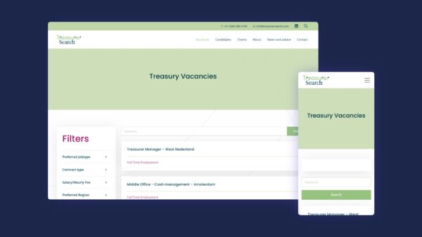Treasurer Search vacature overzichtspagina tweede slider afbeelding van het werk