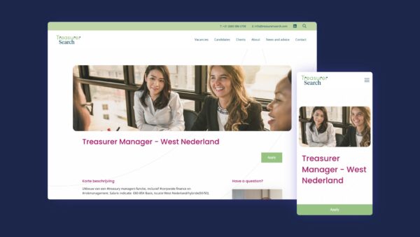 Treasurer Search vacature detailpagina - derde slider afbeelding van het werk