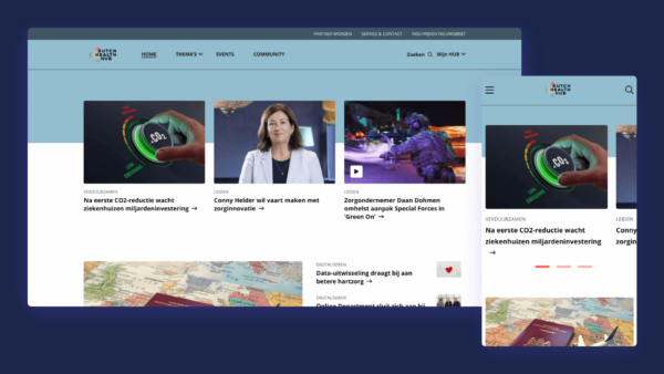 Dutch health hub website slide 1