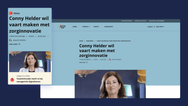 Dutch health hub website slide 2